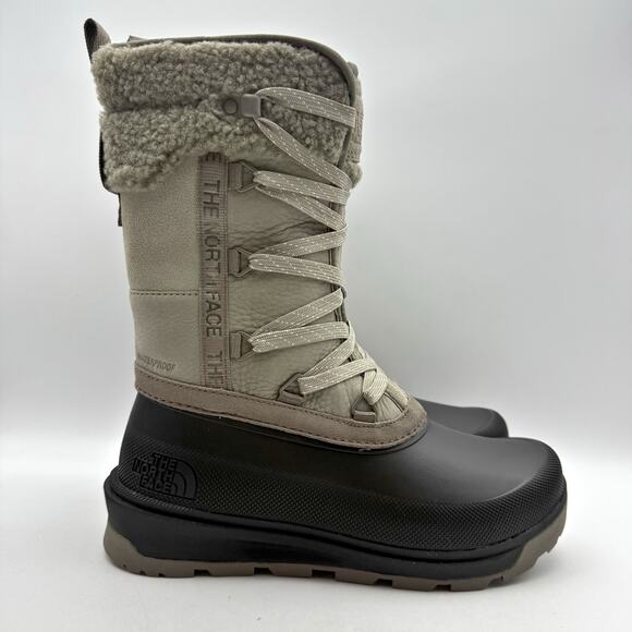 The North Face Womens Shellista V Mid Winter Boots US 6.5 Grey WP Insulated NIB - Picture 3 of 11